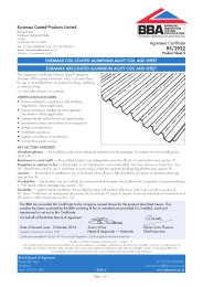 Euramax Coated Products Limited. Euramax coil-coated aluminium alloy coil and sheet. Euramax ARS-coated aluminium alloy coil and sheet. Product sheet 3