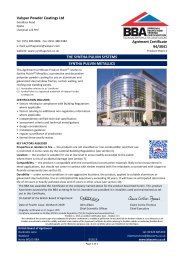 Valspar Powder Coatings Ltd. The Syntha Pulvin systems. Syntha Pulvin Metallics. Product sheet 3