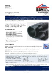 Wavin Ltd. Wavin TwinWall drainage system. Wavin TwinWall (PP) 375 mm to 600 mm pipes and couplers. Product sheet 2