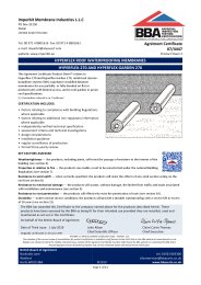 Imperbit Membrane Industries L.L.C. Hyperflex roof waterproofing membranes. Hyperflex-270 and hyperflex garden 270. Product sheet 2