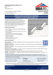 Imperbit Membrane Industries L.L.C. Hyperflex roof waterproofing membranes. Hyperflex-CRS and hyperflex garden CRS. Product sheet 4