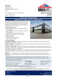 Alucoil SA. Larson wall cladding panels. Larson PE and Larson FR wall cladding panels. Product sheet 1