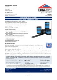 Solco Building Products. Solco damp-proof courses. Solcourse 3S damp proof course. Product sheet 2