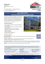 Gruppo IVAS. Aliva facades systems. Aliva alucovering rainscreen cladding system. Product sheet 4