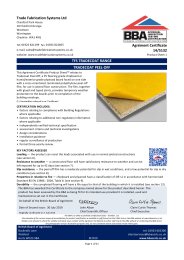 Trade Fabrication Systems Ltd. TFS Tradecoat range. Tradecoat Peel-Off. Product sheet 1