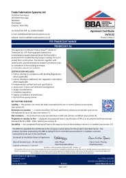 Trade Fabrication Systems Ltd. TFS Tradecoat range. Tradecoat AS. Product sheet 3