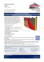 A Proctor Group Ltd. Wraptite breather membrane. For use in wall and floor constructions. Product sheet 2