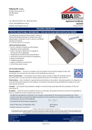 Foliarex SP. z o.o. Foliarex underlays. Strotex breathable membranes for use in cold ventilated roofs. Product sheet 2