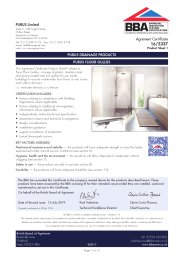 PURUS Limited. Purus drainage products. Purus Floor Gullies. Product sheet 1