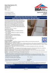 Green Panel Systems Ltd. Green structural insulated panel system. Green structural insulated wall and roof panels. Product sheet 1