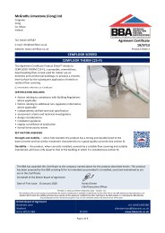 McGraths Limestone (Cong) Ltd. Cemfloor screed. Cemfloor Therm C25-F5. Product sheet 2