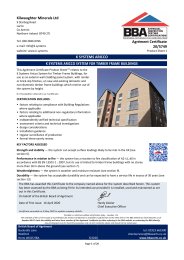 Kilwaughter Minerals Ltd. K Systems Aricco. K Systems Aricco system for timber frame buildings. Product sheet 1