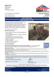 Mapei UK Ltd. Mapei admixtures. Mapei idrocrete system. Product sheet 1