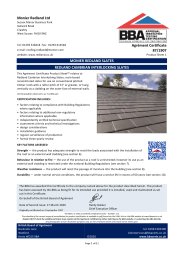 Monier Redland Ltd. Monier Redland slates. Redland Cambrian interlocking slates. Product sheet 1