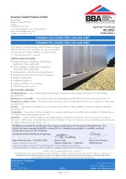 Euramax Coated Products Limited. Euramax coil-coated steel coil and sheet. Euramax PVF2-coated steel coil and sheet. Product sheet 1