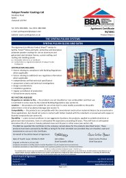 Valspar Powder Coatings Ltd. The Syntha Pulvin systems. Syntha Pulvin gloss and satin. Product sheet 1