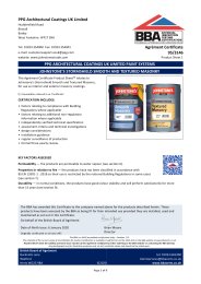 PPG Architectural Coatings UK Limited. PPG Architectural Coatings UK Limited paint systems. Johnstone's Stormshield smooth and textured masonry. Product sheet 1