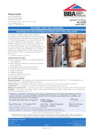 Tebway Limited. Polypearl cavity wall insulation. Polypearl Plus and Polypearl Platinum cavity wall insulation. Product sheet 1