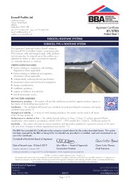 Eurocell Profiles Ltd. Eurocell roofline system. Eurocell PVC-U roofline system. Product sheet 1