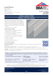 Eurocell Profiles Ltd. Eurocell cladding systems. Eurocell 125 shiplap cladding. Product sheet 1