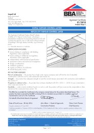 Icopal Ltd. Icopal vapour control layers. Reflex 275 vapour control layer. Product sheet 1