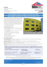 Knauf Marmorit UK GmbH. Knauf Marmorit warm wall external wall insulation systems. Knauf Marmorit warm wall EPS external wall insulation system. Product sheet 1