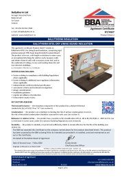 Ballytherm Ltd. Ballytherm Insulation.  Ballytherm BTDL dry lining board insulation. Product sheet 2
