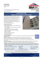 Carea Facade. Carea facade systems. Grooved Carea horizontal cladding systems. Product sheet 1