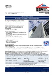 Carea Facade. Carea facade systems. Grooved Carea vertical cladding systems. Product sheet 2