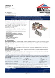 PolySteel UK Ltd. PolySteel permanent formwork (Warmerwall). PolySteel PSI-4000 series insulating concrete forms (ICF). Product sheet 1