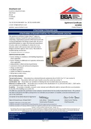 Xtratherm Ltd. Xtratherm Xtroliner (XO). Xtratherm partial fill cavity board (XO/CW). Product sheet 2