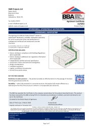 SMR Projects Ltd. Hydroswell Hydrophilic Waterstops. Hydroswell Bentostrip. Product sheet 1