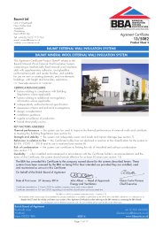 Baumit Ltd. Baumit external wall insulation systems. Baumit mineral wool external wall insulation system. Product sheet 2