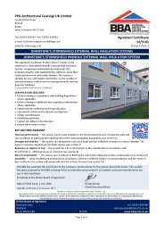 PPG Architectural Coatings UK Limited. Johnstone's Stormshield external wall insulation systems. Johnstone's Stormshield phenolic external wall insulation system. Product sheet 2