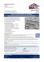 Hambleside Danelaw Ltd. Danelaw LR135 and LR180 breather membranes. For use in warm non-ventilated and cold ventilated roofs. Product sheet 1