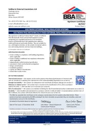 Soltherm External Insulations Ltd. Soltherm external wall insulation systems. Soltherm PDQ mechanically fixed external wall insulation systems. Product sheet 1