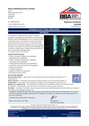 Novora Building Services Ltd. Supabead cavity wall insulation. Supabead. Product sheet 1