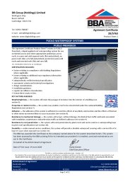 DB Group (Holdings) Limited. Pudlo waterproofing systems. Pudlo premdeck. Product sheet 1