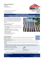 Ash and Lacy Holdings Ltd. Ash and Lacy cladding system. Natural-X cladding system and axial supporting system. Product sheet 1