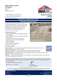 British Polythene Limited t/a Visqueen. Visqueen waterproofing systems. Visqueen Iongrip IGW Admix. Product sheet 1