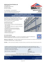 Architectural Panel Solutions Ltd. Downer cladding support systems. Downer rainscreen cladding support systems. Product sheet 1