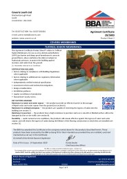 Coveris Louth Ltd. Coveris membranes. Tuffreel Radon membranes. Product sheet 2