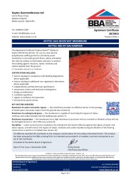 Keytec Geomembranes Ltd. Keytec gas-resistant membrane. Keytec 400 hp gas barrier. Product sheet 1