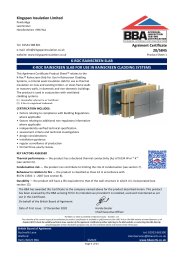 Kingspan Limited. K-Roc rainscreen slab. K-Roc rainscreen slab for use in rainscreen cladding systems. Product sheet 1
