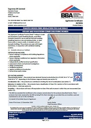 Soprema UK Ltd. Pavatex wood-fibre insulation for clad walls. Isolair and Pavatherm-combi sheathing boards. Product sheet 1