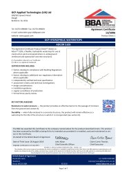 GCP Applied Technologies (UK) Ltd. GCP hydrophilic waterstops. Adcor 510S. Product sheet 1