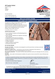 ACS Facades Limited. Brick slip support systems. Certus brick slip cladding system. Product sheet 1