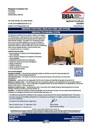 Kingspan Insulation Ltd. Kingspan structural insulated panel (SIP) systems. Kingspan tek building system. Product sheet 1