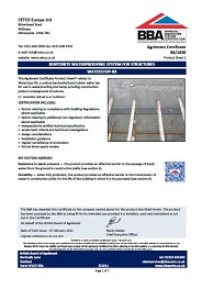 CETCO Europe Ltd. Bentonite waterproofing system for structures. Waterstop-RX. Product sheet 2