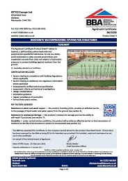 CETCO Europe Ltd. Bentonite waterproofing system for structures. Sealmat. Product sheet 9